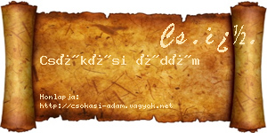 Csókási Ádám névjegykártya
